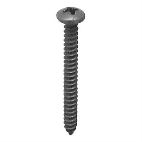Tapping Screw #8 x 1-1/4", Phillips Pan Head, Black Oxide (Qty: 100)