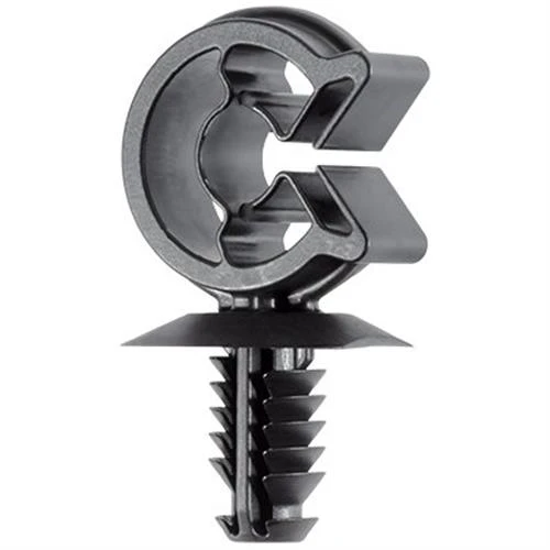 C-Clip Fir Tree Mount for 6-7.6mm Cable Diameter, Mounts to 6.6mm Hole (Qty: 10)