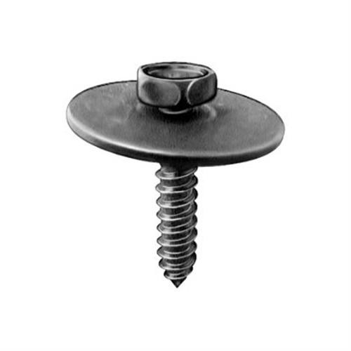Tapping Screw M4.2-1.41 X 20mm Hex Head SEMS Black (Qty: 4)