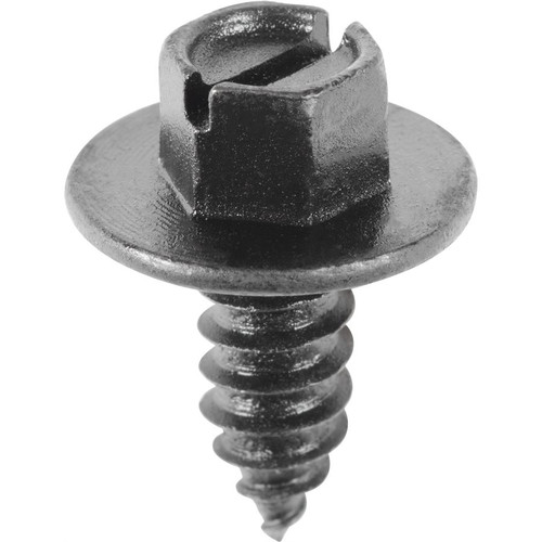 Slotted Hex Washer Head License Plate Screw #14 X 5/8" (Qty: 5)