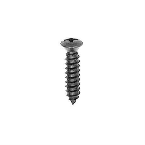 Tapping Screw #10 x 1/2", Phillips Oval Head, Black Oxide Finish (Qty:100)