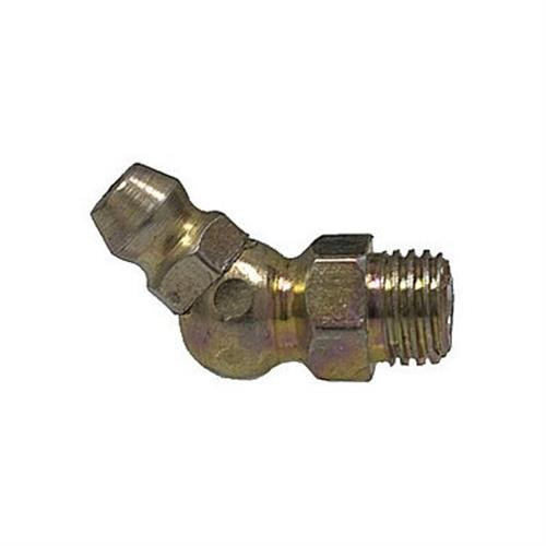 M8-1.0 Grease Fitting #7445, 45 Degree, DIN 71412 (7445) (Qty: 10)