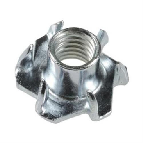 Tee Nuts 1/4"-20 x 5/16", 6 Prong (Qty: 50)