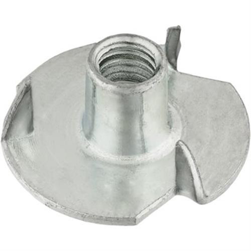 Tee Nuts #10-32 x 9/32", 3 Prong Round Base (Qty: 50)
