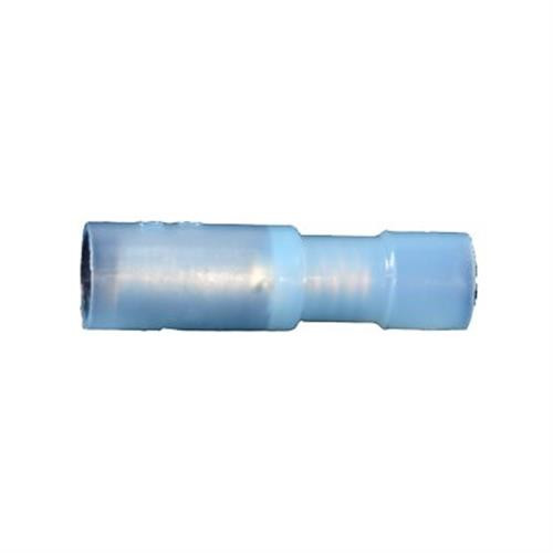 Insulated Crimp-On Female Snap Plug Bullet Connector, Blue (Qty: 25)
