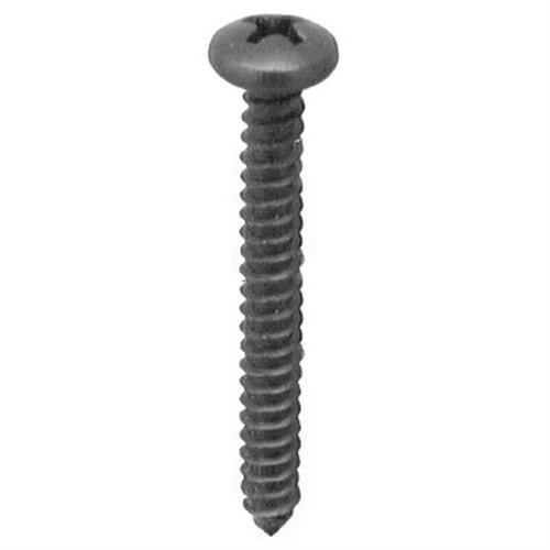 Tapping Screw #10 x 1-1/4", Phillips Pan Head, Black Oxide Finish (Qty: 50)