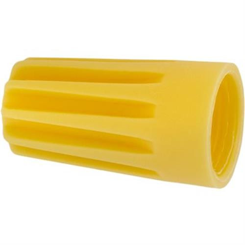Twist-Type Wire Connectors, 18 - 12 Gauge, Yellow (Qty: 25)