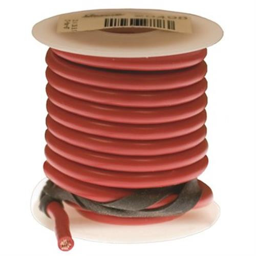 Plastic Primary Wire, Red, 25 feet, 14 Gauge (Qty: 25)