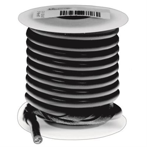 Plastic Primary Wire, Black, 25 feet, 14 Gauge (Qty: 25)