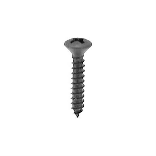 Tapping Screw #6 x 1/2", Phillips Oval Head, Black Oxide (Qty: 100)