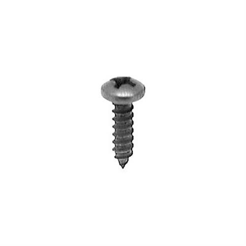 Tapping Screw #4 x 1/2, Phillips Pan Head, Black Oxide (Qty: 100)