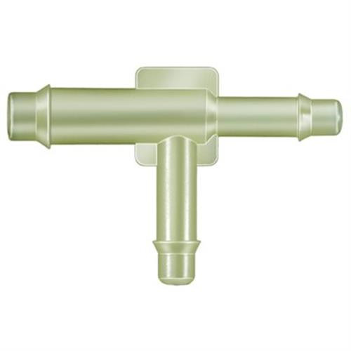 Nylon Tee Connector, 1/4 x 3/16 x 3/16 (Qty: 10)