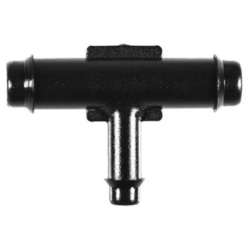 Nylon Tee Connector, 3/8" x 3/8" x 1/4" (Qty: 10)