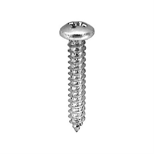 Tapping Screw #12 x 1-1/2", Phillips Pan Head, 18-8 Stainless Steel (Qty: 25)