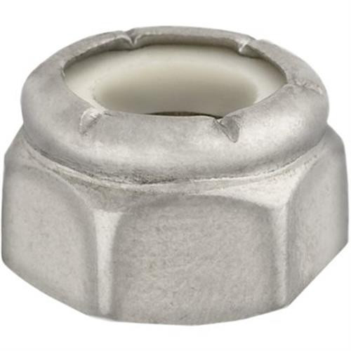 1/2"-13 Nylon Insert Lock Nut, 18-8 Stainless Steel (Qty: 10)