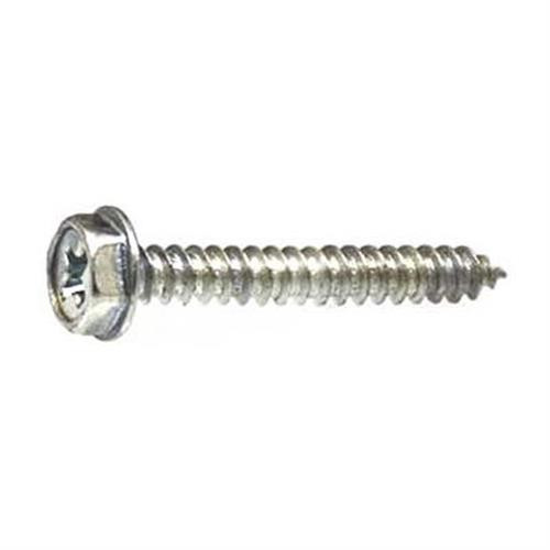 Tapping Screw #6 x 1", Phillips Indented Acorn Hex Washer Head (Qty: 100)