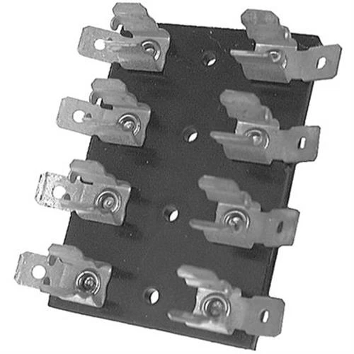 4 Gang Fuse Block for SFE-20 or any 3 AG series fuse, Phosphor Bronze Fuse Clips