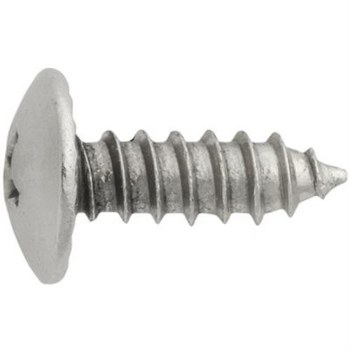 Tapping Screw #8 x 1/2", Phillips Truss Head, Zinc (Qty: 100)
