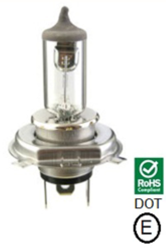 Vosla 28881 Halogen Bulb, H4 60/55W, 12 Volt, 60 and 55 Watt, Made in Europe