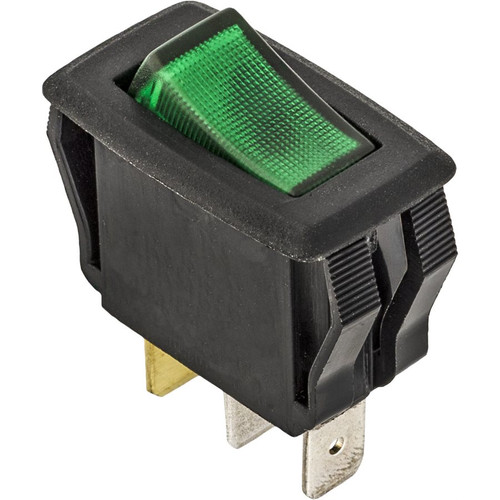 Illuminated Rocker Switch -Green