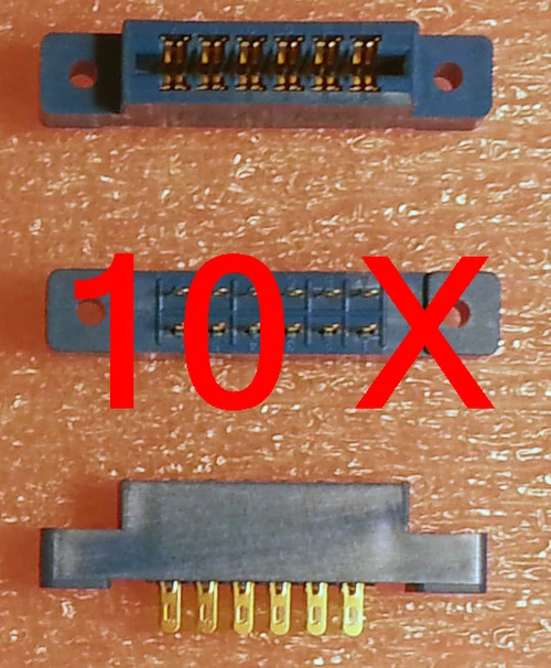 Commodore PET/CBM/64/c64/sx64/128/vic-20 Cassette Port Connector, Eyelet, 10 pcs