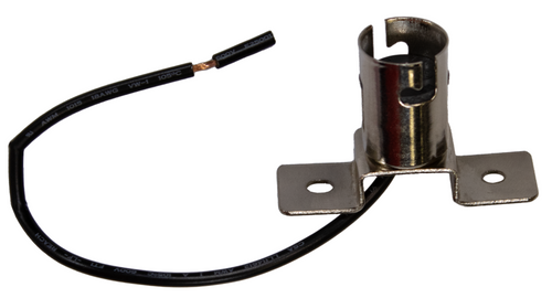Bayonet Bulb Socket, BA15s base (1156-Style), Wired, 2-hole Flange (orthagonal)