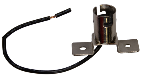 Bayonet Bulb Socket, BA15s base (1156-Style), Wired, 2-hole Flange (orthagonal)