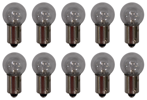 Box of 10 #455 Blinking Lamp Bulb Flashing LED Lightbulbs 6.5V, Warm White