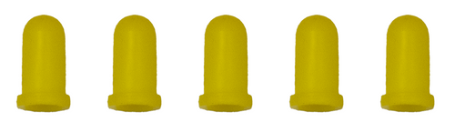 Yellow Bulb Cover Cap Boots, 5-Pack, 4mm, T1.25, fits 8640