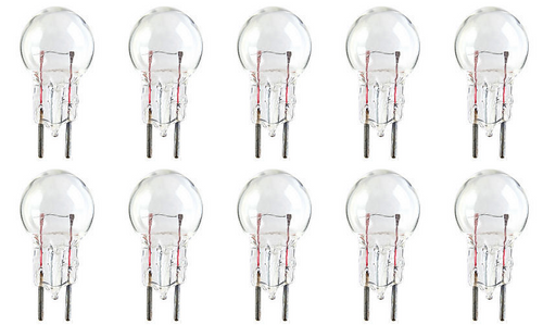 Box of 10 #15 Lamp Bulb Lightbulb 7V 2.8W 0.4A, G-4.5 Glass, Bi-Pin
