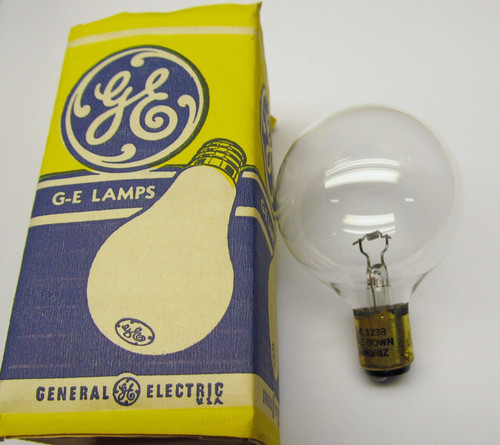 GE Bulb #1238 Aircraft / Marine Bulb, 32V, 112W, 3.5A, 225CP, BA15d