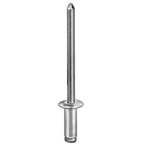 Pan'l Pop Blind Rivet, 3/32" x 23/64" with 3/16" Dome Flange, Steel (Qty: 100)