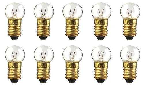 Box of 10 #407 Blinking Lamp Bulb Flashing Lightbulbs 4.9V 1.47W 0.3A