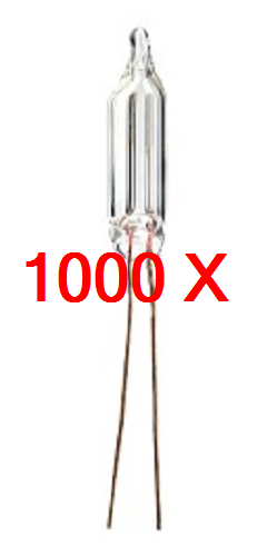 1000 Neon Bulbs NE2U A3C Indicator 105 to 125 Volts AC/DC 100 Boxes of 10