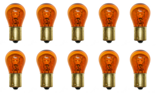 Box of 10 #1156A (Amber) Lamp Auto Bulb 12.8V, 26.9W, 2.1A