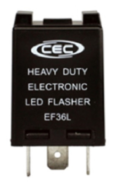3-Prong LED Compatible Turn Signal Flasher Relay EF36L, Three Pins Square 12 Amp