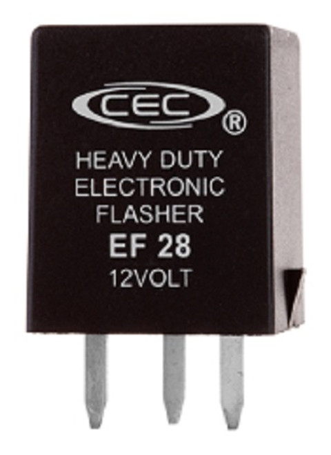3-Prong Electronic Turn Signal Flasher Relay EF28, 10 Amp Three Pins Square 3-Prong Electronic Turn Signal Flasher Relay EF28, 10 Amp Three Pins Square