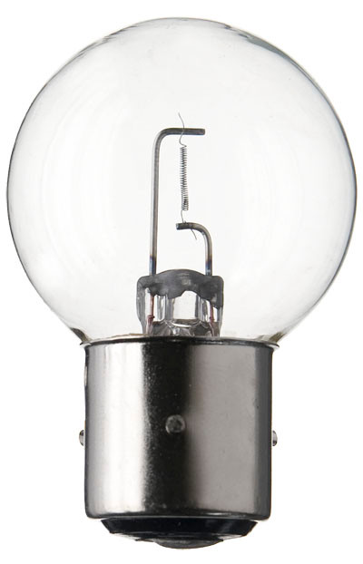 Marchal Fog/Driving Light Bulb, 12 Volt 55 Watt, BA21s, Clear, Axial Filament
