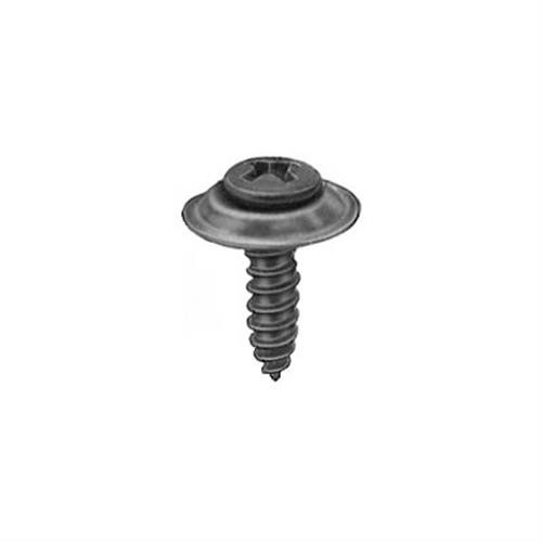 Tapping Screw #6 x 1", Phillips Oval Head, AB, Black Phosphate, Bulk (Qty: 5000)