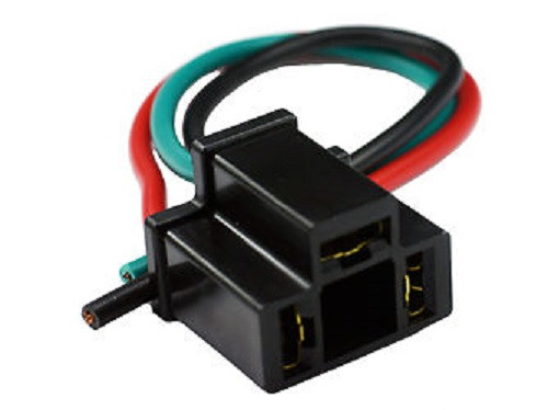 Connector Socket Pigtail 6" for 3-Prong Flashers and Relays, 16 ga wires, AR301C