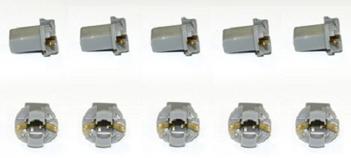 10 pcs W2.1 x 4.9d Twist Lock Bulb Socket, PCB Mount (insert and twist), T-21 10 pcs W2.1 x 4.9d Twist Lock Bulb Socket, PCB Mount (insert and twist), T-21