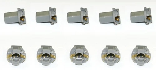 10 pcs W2.1 x 4.9d Twist Lock Bulb Socket, PCB Mount (insert and twist), T-21