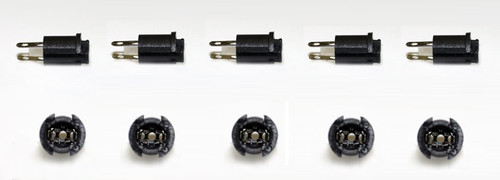 10 pcs W2.1 x 4.9d Twist Lock or clip-through Bulb socket, solder lugs, T-17 10 pcs W2.1 x 4.9d Twist Lock or clip-through Bulb socket, solder lugs, T-17