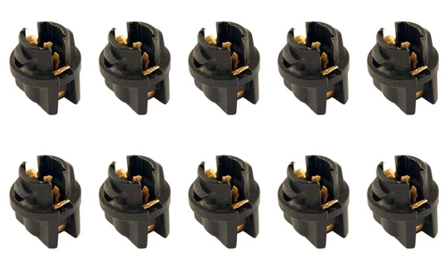 10 pcs W2.1 x 4.9d Twist Lock Bulb Socket, PCB Mount (insert and twist), T-20
