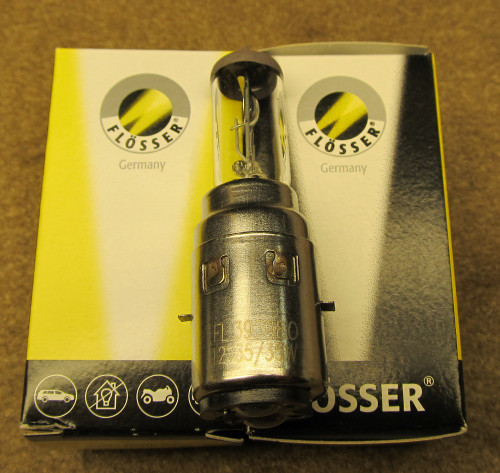 Scooter Bulb #3939 Halogen 12V 35/35W, BA20d (Bosch-Style) S2 Floesser Germany