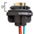 Connector Plug Socket 5.5" pigtail 1157 bulbs BAY15d double contact bayonet base