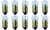Box of 10 #1448 Lamp Bulb Lightbulb 24V, 0.84W, E10 Box of 10 #1448 Lamp Bulb Lightbulb 24V, 0.84W, E10