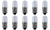 Box of 10 Bulbs #1432 3.2 V, 0.512 W, E10 Base, T-3.25