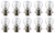 Box of 10 Bulbs #1630 6.5 V, 17.875 W, P15d Base, S-8 Box of 10 Bulbs #1630 6.5 V, 17.875 W, P15d Base, S-8