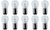 Box of 10 Bulbs #1229 40 V, 15.2 W, BA15d Base, S-8